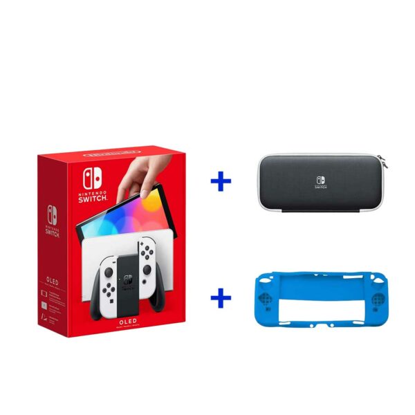 OLED Nintendo Switch+ bag+ Silicone Protector Case