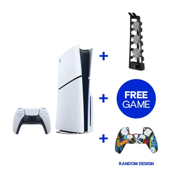 PS5 Slim+ Cooling Fan+ Silicone Cover+ Free Game